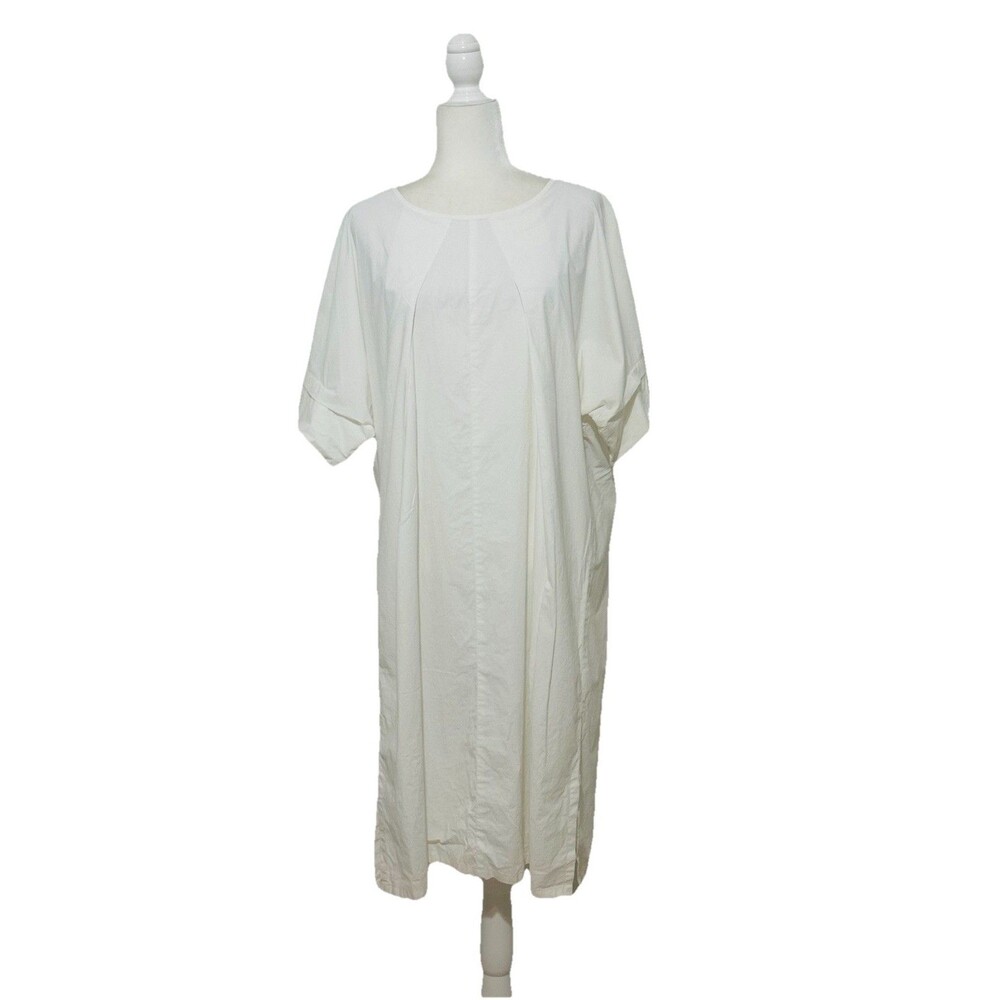 Humanoid Women Size S Cotton Short Sleeve Dress Lagenlook Minimalist